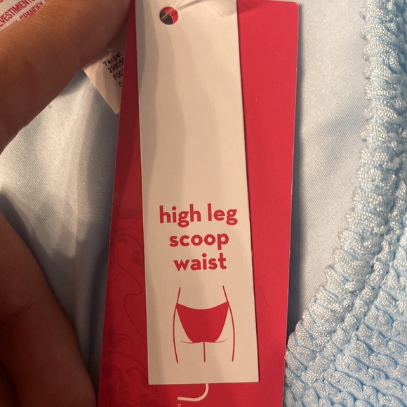 Blue bathing suit bottoms - Picture 3 of 4